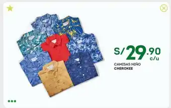 Tottus Cherokee Camisas Niño oferta
