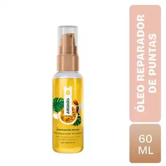 Tottus Reparación capilar oleo amaras puntas divinas 60 ml - envase 60 ml oferta