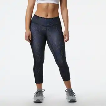 Printed accelerate capri women
