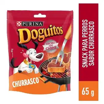 Tottus Snack perros adultos doguitos sabor churrasco 65 gr - bolsa 65 g oferta