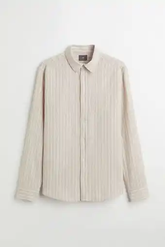 H&M Camisa en mezcla lino slim fit oferta