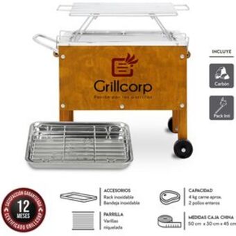 Linio Caja china chica premium caoba + parrill... oferta