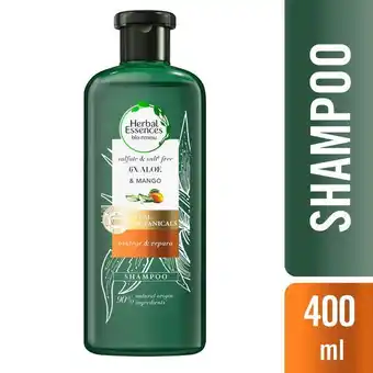 Tottus Shampoo herbal essences bio:renew 6x aloe y mango repara 400 ml - botella 400 ml oferta