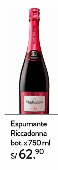Wong Espumante riccadonna x 750ml oferta