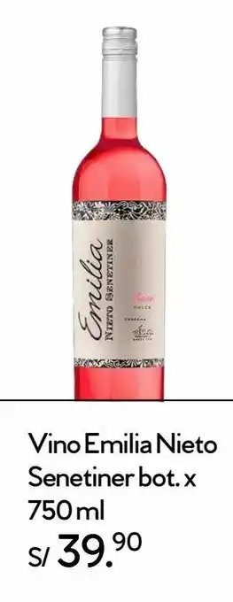Wong Vino emilia nieto senetiner x 750ml oferta