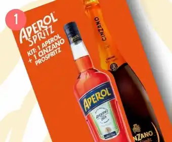 Wong Pack aperol + cinzano x 750ml oferta