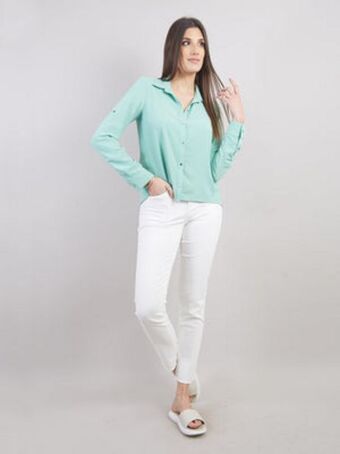 Michelle Belau Blusa manga larga bl01247btd oferta