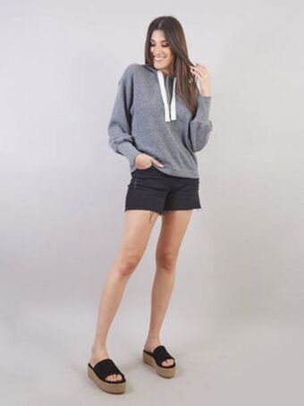 Michelle Belau Hoodie manga larga hd00108fxp oferta