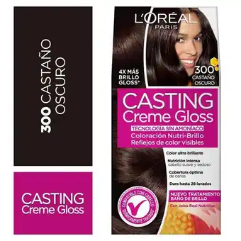 Tottus Tinte para cabello 300 castaño oscuro 152.5 ml - kit 1 und oferta