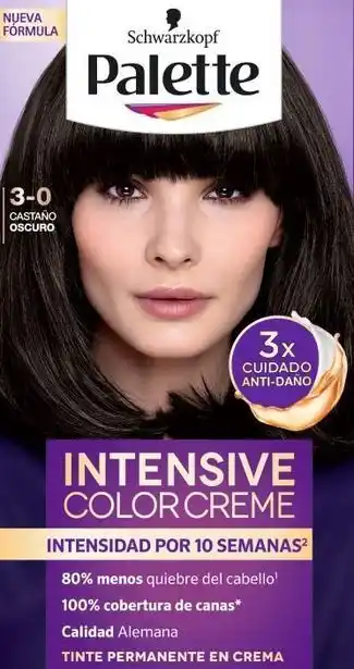 Tottus Tinte color creme tono 3-0 castaño oscuro - kit 1 und oferta