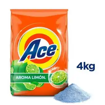 Tottus Detergente en polvo ace aroma limón 4 kg - envase 4 kg oferta