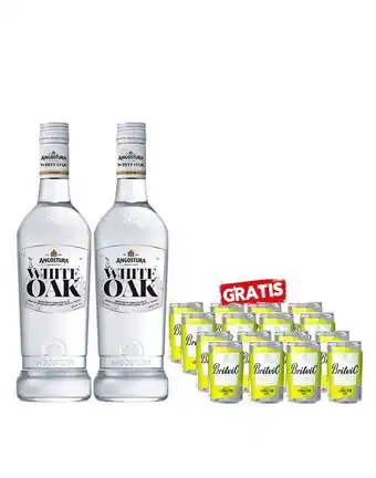 Sumon Licores Ron angostura white oak 750ml x2und + britvic ginger ale 150ml x12und oferta