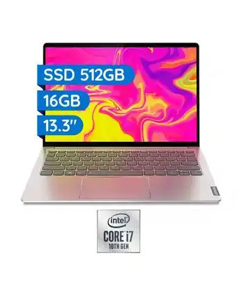 Tiendas EFE Laptop lenovo ideapad s540 13.3' core i7 10°gen 512gb 16gb oferta