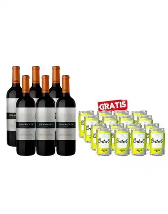 Sumon Licores Vino los árboles navarro correas malbec 750ml x6und + britvic ginger ale 150ml x12und oferta