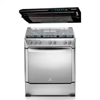 Hiraoka Cocina glp indurama firenze zafiro 5 hornillas + campana extractora indurama cei-902ne 90cm oferta