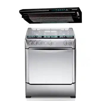 Hiraoka Cocina glp indurama cirella zafiro croma 5 hornillas + campana extractora indurama cei-902ne 90cm oferta