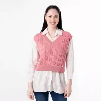 Pionier Chaleco hilos afra s/forro oferta