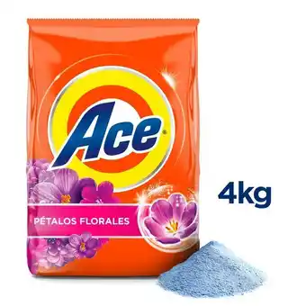 Tottus Detergente en polvo ace aroma floral 4 kg - envase 4 kg oferta