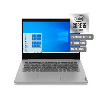 Hiraoka Laptop lenovo ideapad 3i 81wd014klm 14" intel core i5-1035g1 512gb ssd 8gb ram oferta