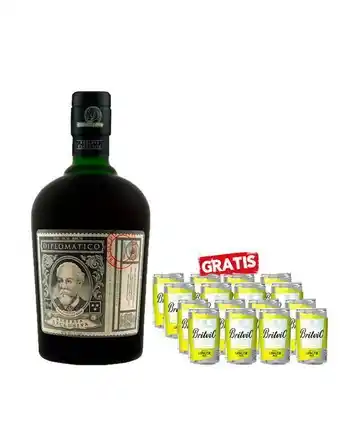 Sumon Licores Ron diplomático reserva exclusiva 750ml + britvic ginger ale 150ml x12und oferta