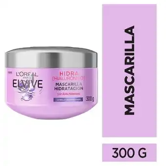 Tottus Crema de tratamiento hialurónico para cabello deshidratado elvive 300 ml oferta