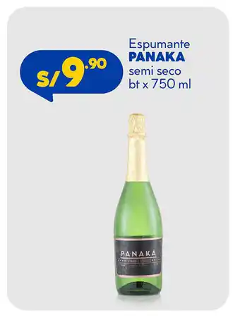 Plaza Vea Espumante Panaka semi seco 750ml oferta