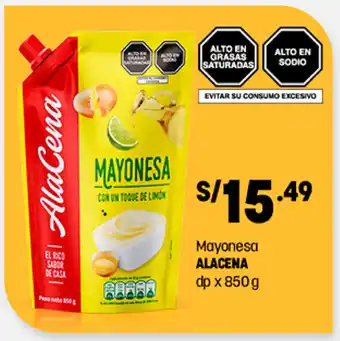 Plaza Vea Mayonesa Alacena 850g oferta
