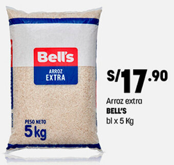 Plaza Vea Arroz Extra Bell's 5kg oferta