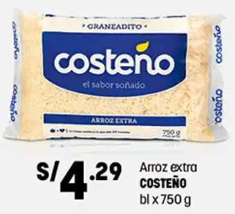 Plaza Vea Arroz Extra Costeño 750g oferta