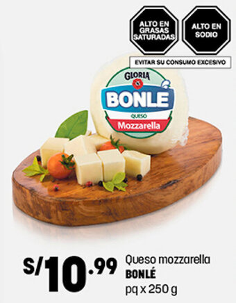 Plaza Vea Queso Mozzarella Bonlé 250g oferta