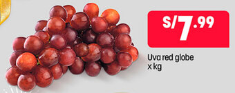 Plaza Vea Uva Red Globe oferta