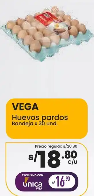 Vega Vega Huevos Pardos 30 Unid oferta