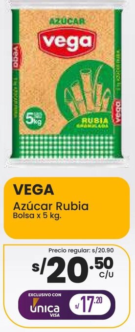 Vega Vega Azúcar Rubia 5kg oferta
