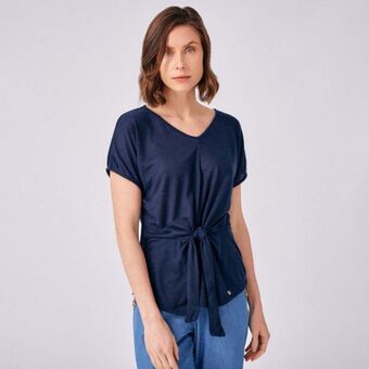 Fina Perú Polo ivonne azul oferta