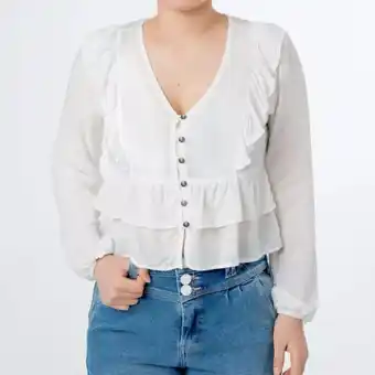 Gzuck Blusas popelina lyana m/larga oferta