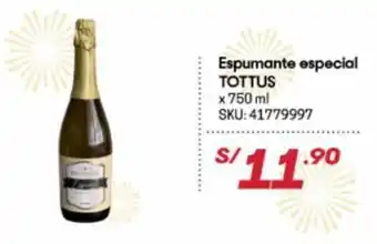Hiperbodega Precio Uno Espumante Especial Tottus x 750ml oferta