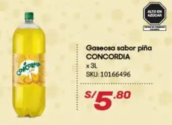 Gaseosa Sabor Piña Concordia x 3L