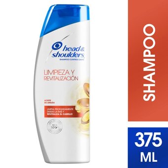 Tottus Shampoo head shoulders limpieza argan 375ml oferta