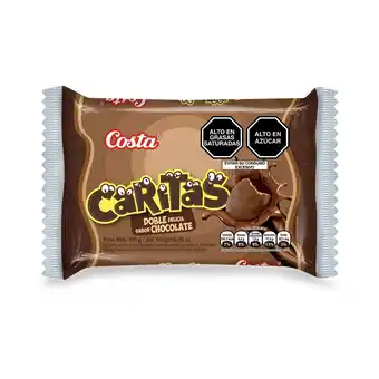 Tottus Galleta caritas doble delicia chocolate 6 unidades oferta