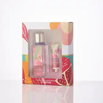Set body mist + crema manos tottus granada