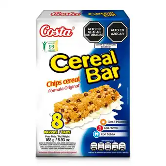 Tottus Cereal bar chips 8 unidades oferta
