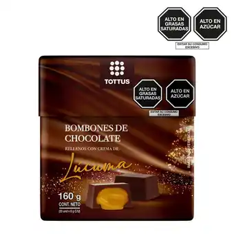 Tottus Bombones chocolate con crema lucuma tottus 20 unidades oferta