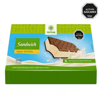 Tottus Pack sandwich vainilla tottus 10 unidades oferta