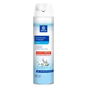 Tottus Desinfectante en aerosol tottus original 360 ml oferta
