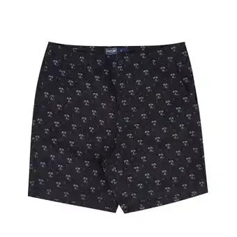 Tottus Short drill full print hombre 34 negro oferta