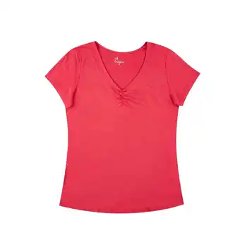 Tottus Polo stretch mujer l rojo oferta