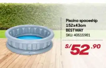 Hiperbodega Precio Uno Piscina Spaceship 152 x 43cm Bestway oferta
