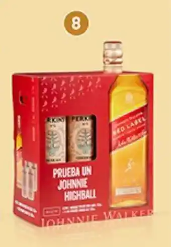 Plaza Vea Johnnie Walker Red Label bt x 750ml + Mr Perkins 4 la x 180ml oferta