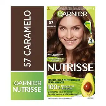 Tottus Tinte para cabello 57 caramelo nutrisse 157 ml - kit 1 und oferta