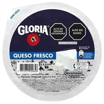 Vivanda Queso fresco gloria bolsa 250g oferta